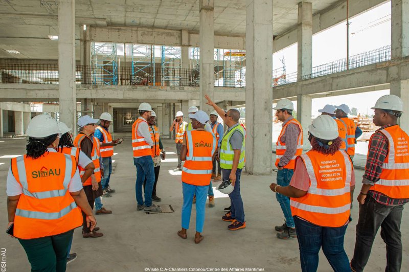 Visite du Comité d'Administration au Centre des Affaires Maritimes à Cotonou